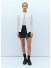 Alcibia Logo Patch Padding Vest White - MONCLER - BALAAN 4