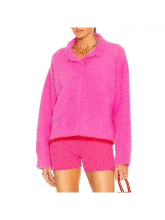 NEVE Fluffy Polo Knit 21H213KN601PINK - JACQUEMUS - BALAAN 2