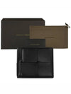 Men's Intrecciato Half Wallet Black - BOTTEGA VENETA - BALAAN 10