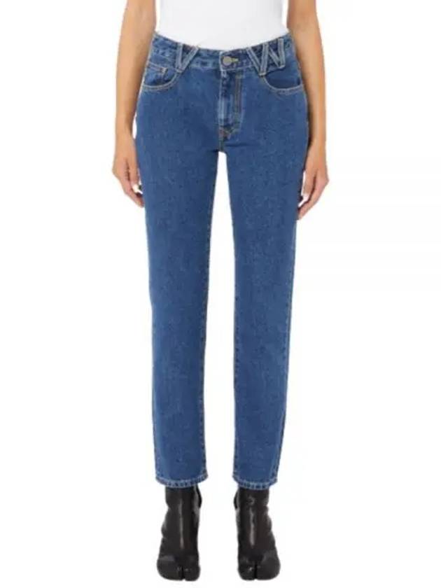 Back Logo Printed Straight Jeans Blue - VIVIENNE WESTWOOD - BALAAN 2