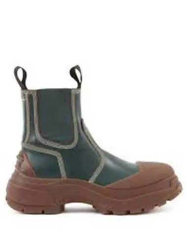 Alex Leather Chelsea Boots Green - MAISON MARGIELA - BALAAN 1