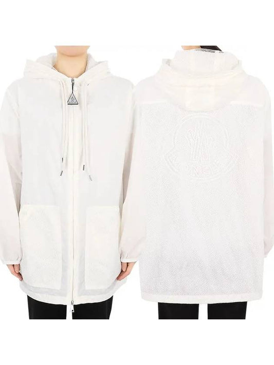 Women s IOLE Hooded Long Jacket White 1A00101 5968E 032 - MONCLER - BALAAN 2