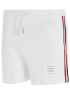 Logo Patch Shorts White - THOM BROWNE - BALAAN 2