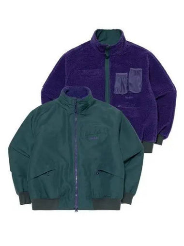 KODAK TRIP Reversible Fleece Jacket GREEN - KODO - BALAAN 1