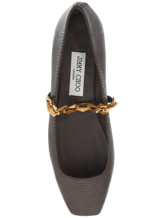 "tilda lizard print leather baller - JIMMY CHOO - BALAAN 2