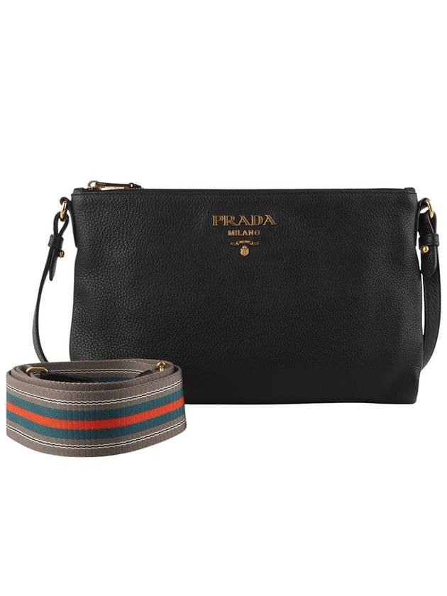 1BH050 Vitello Dino two strap cross bag department store invoice 34312 1 - PRADA - BALAAN 1