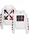 Men's Caravaggio Arrow Brushed Hoodie White - OFF WHITE - BALAAN 2