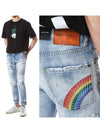 Rainbow Stitch Ice Jeans Blue - DSQUARED2 - BALAAN 2