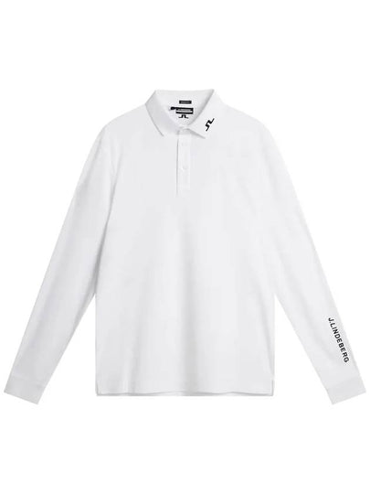 Tour Tech Long Sleeve Polo Shirt White - J.LINDEBERG - BALAAN 2