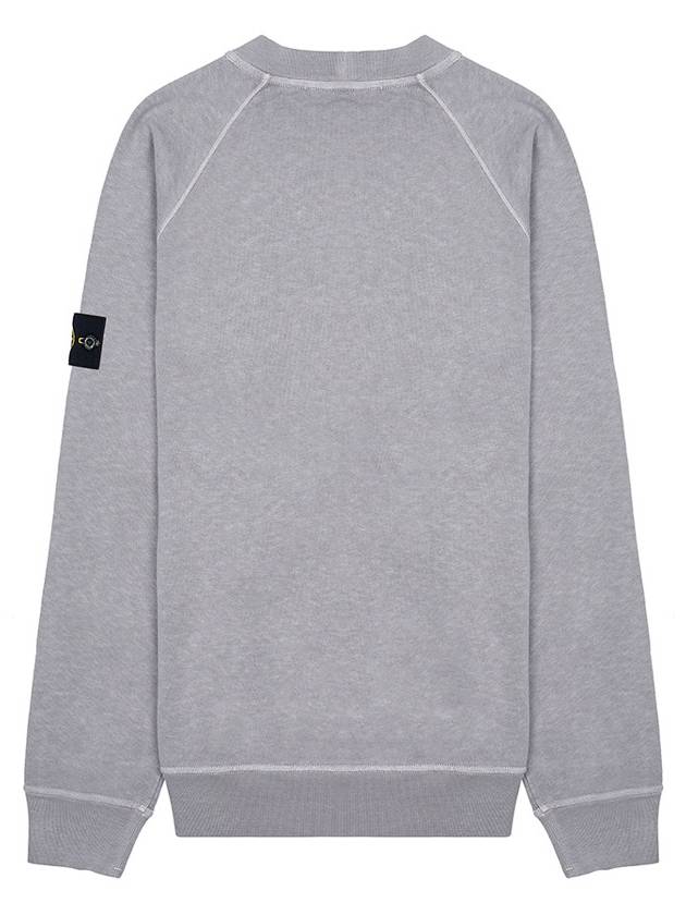 Garment Dyed Malfile Crewneck Sweatshirt Grey Heather - STONE ISLAND - BALAAN 3