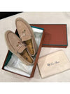 Women s Loafers Summer Charms Work Suede Sand Brown - LORO PIANA - BALAAN 5