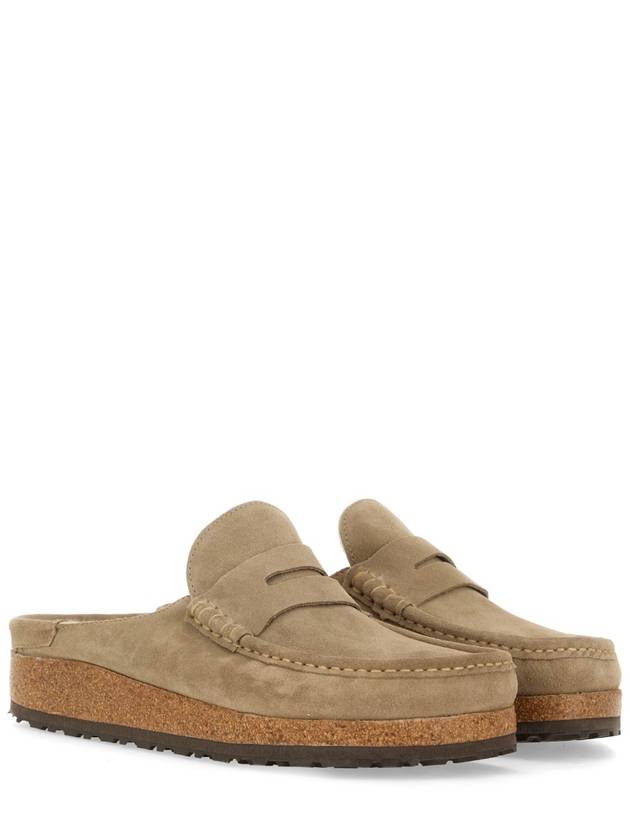 Naples Suede Mule Loafer Taupe Beige - BIRKENSTOCK - BALAAN 2