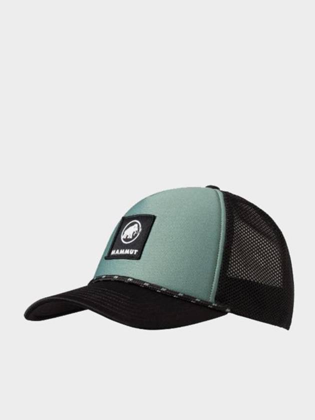 Crag Logo Classic Trucker Ball Cap Dark Jade - MAMMUT - BALAAN 2