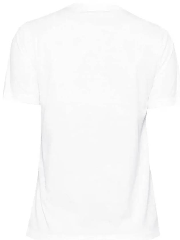 Logo Cotton Short Sleeve T-Shirt White - BURBERRY - BALAAN 4