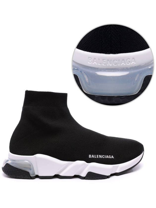 Speed Trainer Clear Sole High Top Sneakers Black - BALENCIAGA - BALAAN 2