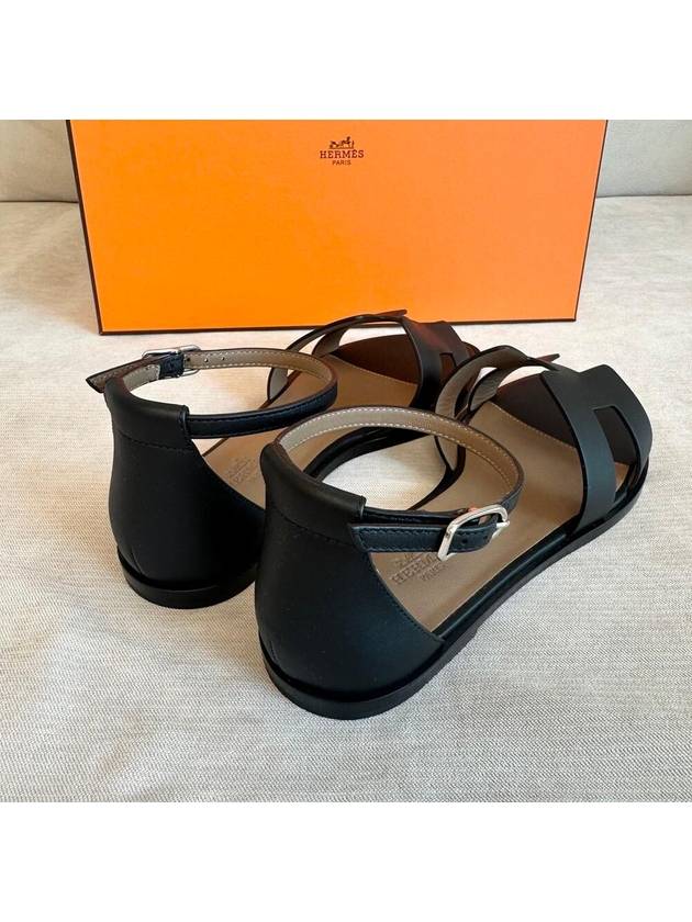 santorini sandals black - HERMES - BALAAN 3