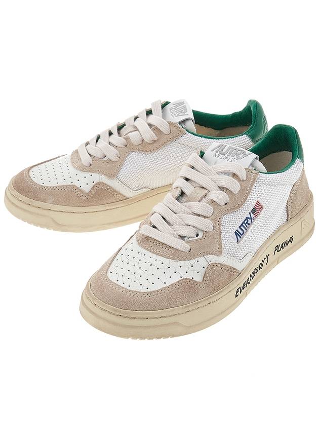 Medalist Green Tab Low Top Sneakers White - AUTRY - BALAAN 2