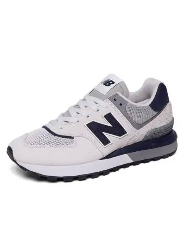 574 Legacy Low Top Sneakers White Navy - NEW BALANCE - BALAAN 2