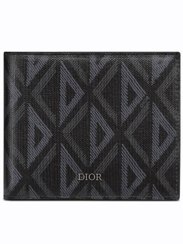 CD Diamond Canvas Half Wallet Black - DIOR - BALAAN 1