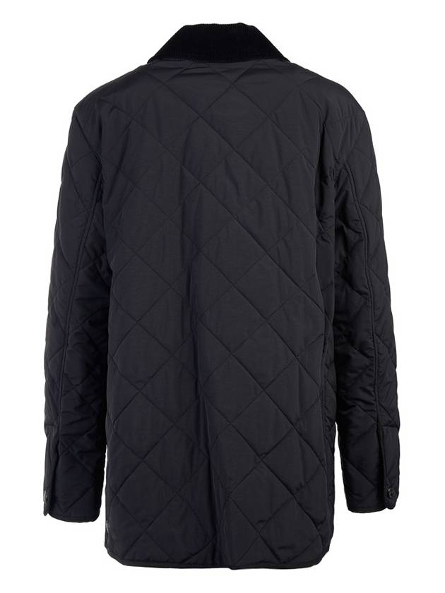 Diamond Quilted Thermoregulated Barn Jacket Black - BURBERRY - BALAAN 4