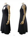 2G00003 5396Q 999 Black flare dress - MONCLER - BALAAN 1