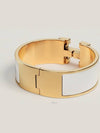 Clic Clac H Bracelet Gold Blanc - HERMES - BALAAN 4