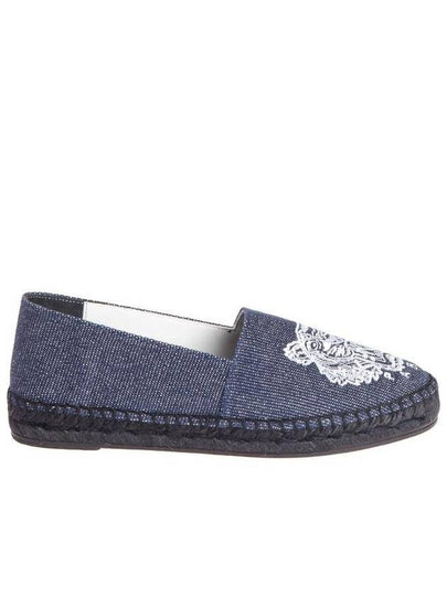 Embroidered Tiger Denim Espadrilles Navy - KENZO - BALAAN 2