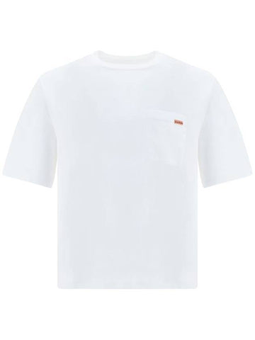 Logo Patch Short Sleeve T-Shirt White - ACNE STUDIOS - BALAAN 1