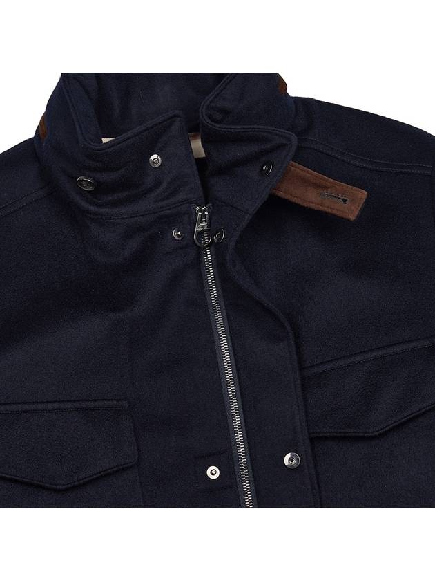 Traveller Cashmere Zip Up Jacket Navy - LORO PIANA - BALAAN 11