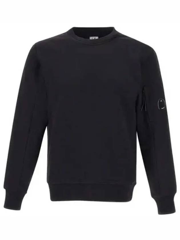 Light Fleece Sweatshirt Black - CP COMPANY - BALAAN 2