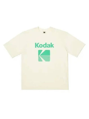 KODAK Color Eye Semi Overfit Short Sleeve T Shirt IVORY - KODO - BALAAN 1