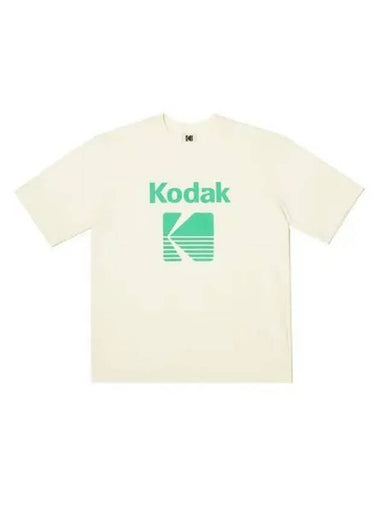 KODAK Color Eye Semi Overfit Short Sleeve T Shirt IVORY - KODO - BALAAN 1