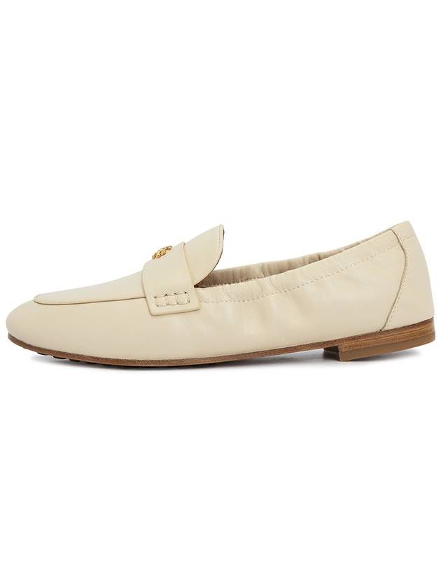 Ballet Double T Napa Leather Loafers New Cream - TORY BURCH - BALAAN 5