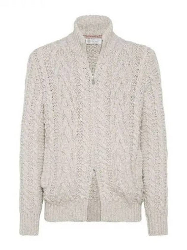 High neck wool cashmere cardigan - BRUNELLO CUCINELLI - BALAAN 1