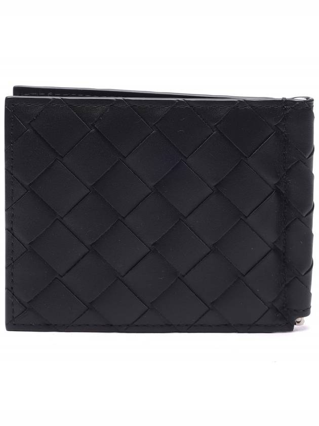 Intrecciato Money Clip Half Wallet Black - BOTTEGA VENETA - BALAAN 5