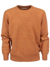 crew neck knit top orange - BRUNELLO CUCINELLI - BALAAN 1