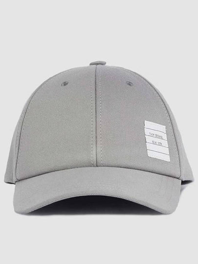 Classic Logo Patch Ball Cap Grey - THOM BROWNE - BALAAN 2