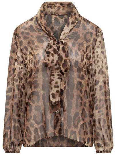 23 fw silk shirt WITH animal rear print F5N70TIS1MNHY13M B0650654574 - DOLCE&GABBANA - BALAAN 2