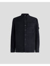 Corduroy Long Sleeve Shirt Black - CP COMPANY - BALAAN 2