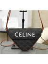 Triangle Crossbody Bag in Triomphe Canvas Tan - CELINE - BALAAN 3