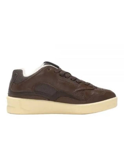 Basket Leather Low Top Sneakers Brown - JIL SANDER - BALAAN 2