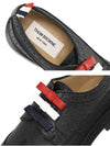 Women's Peple Grain 3 Bow Long Wing Derby Black - THOM BROWNE - BALAAN.