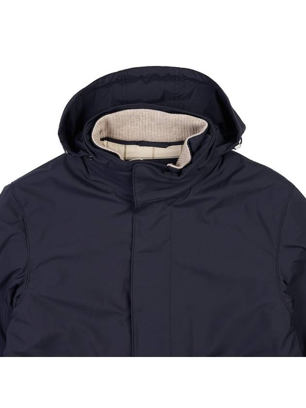 Winter Voyager Technical Fabric Bomber Jacket Navy - LORO PIANA - BALAAN 9