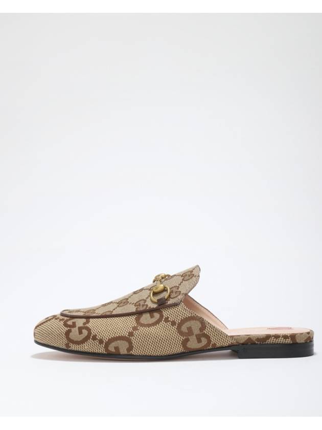 Princetown Jumbo GG Slipper Camel Ebony - GUCCI - BALAAN 2