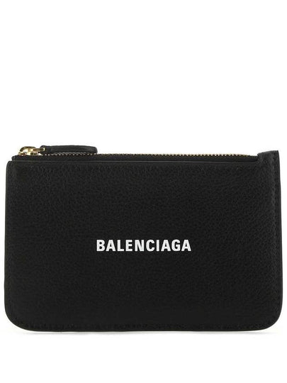 Logo Zipper Card Wallet Black - BALENCIAGA - BALAAN 2