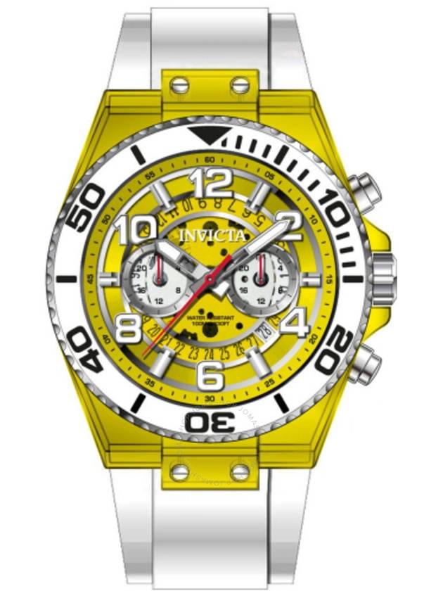 Invicta Speedway GMT Date Quartz Yellow Dial Men's Watch 44376 - INVICTA - BALAAN 1