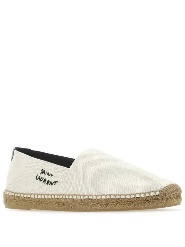 Logo Monogram Espadrilles Beige - SAINT LAURENT - BALAAN 3