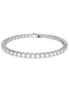 Matrix Tennis Rhodium Plated Bracelet White - SWAROVSKI - BALAAN 3