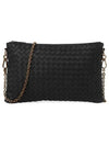 Intrecciato Chain Crossbody Bag Black - BOTTEGA VENETA - BALAAN 2