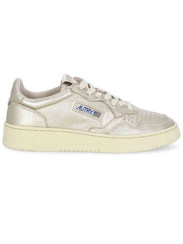 Medalist Wrinkle Low-Top Sneakers Silver - AUTRY - BALAAN 1